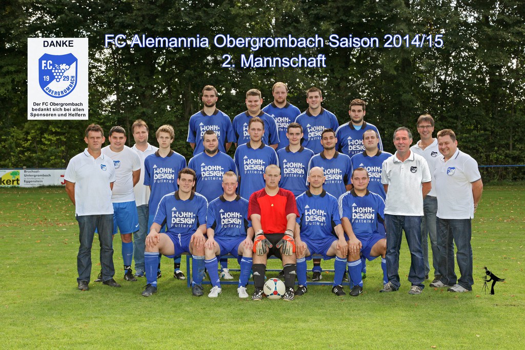 Die zweite Mannschaft des FC Obergrombach in der Saison 2014/2015